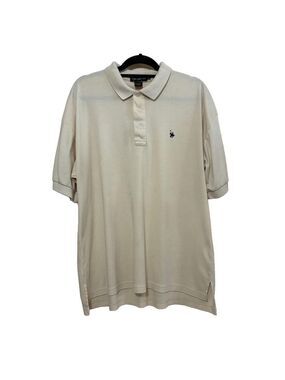 Vintage Knights Of The Round Table Short Sleeve Polo Mens L Yellow Golf Pullover